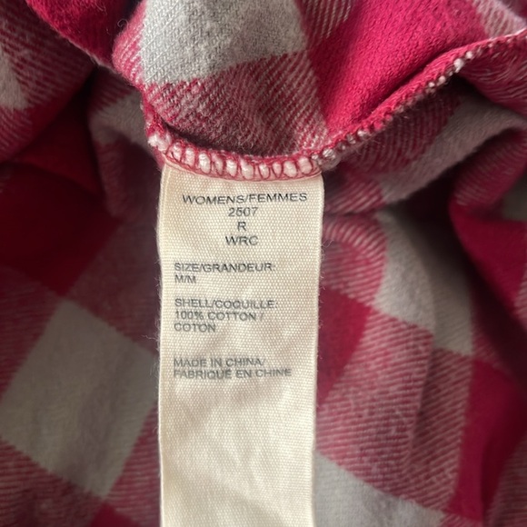 WOOLRICH PINK/GRAY CHECKERED BUTTON DOWN - Picture 7 of 7